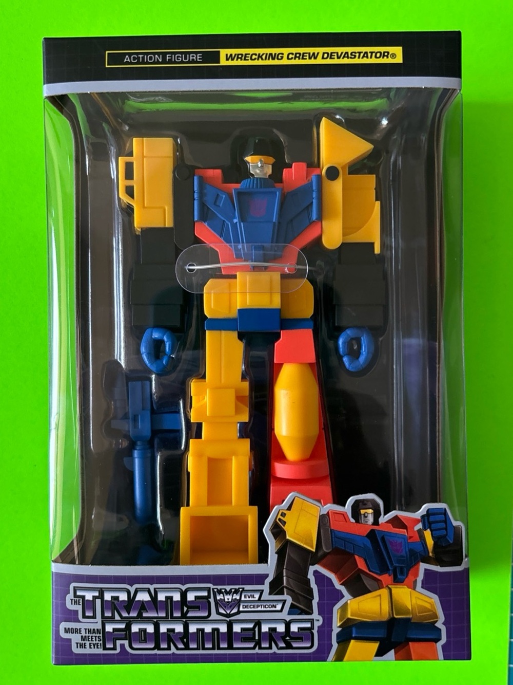 Super7 Transformers Reaction Devastator  2 Action Figure G1 Movie Constructicons